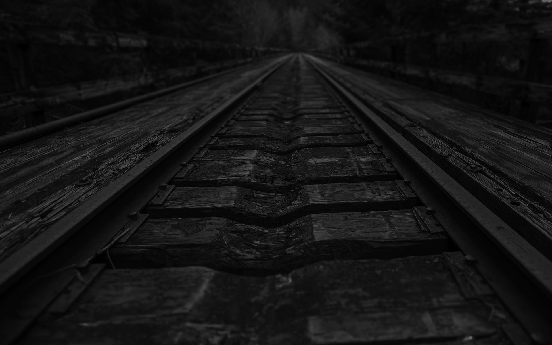 Abandoned railroad bridge