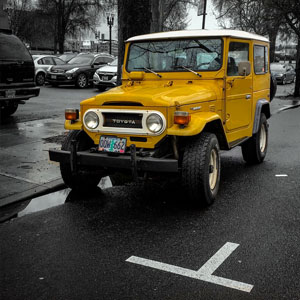 Vintage Toyota in the wild